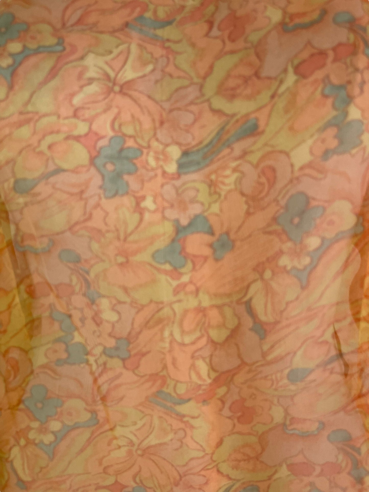 PRG6525 Sheer Avatar Pure Silk Side Slit Top