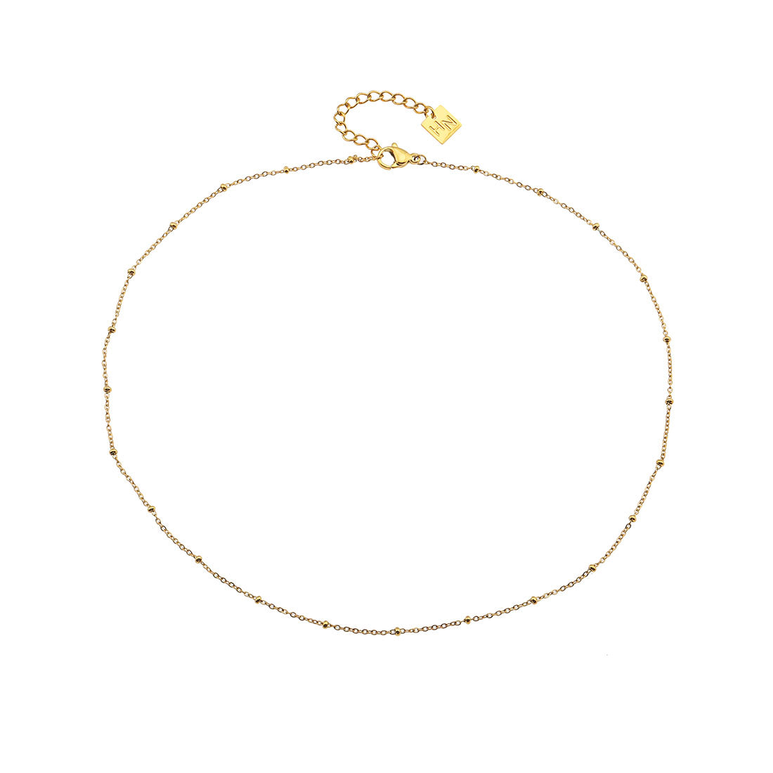 AVERY 16" Gold: Essential Daily Wear Beaded Gold Chain Necklace
