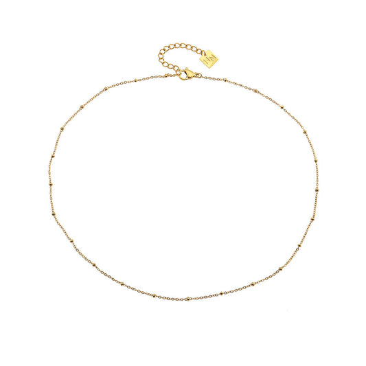 AVERY 20" Gold: Essential Daily Wear Beaded Gold Chain Necklace