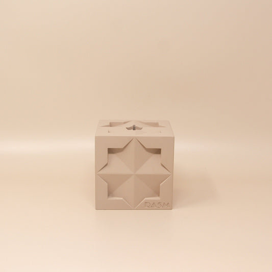 Islamic Geometric Base/Candle Holder - Cube