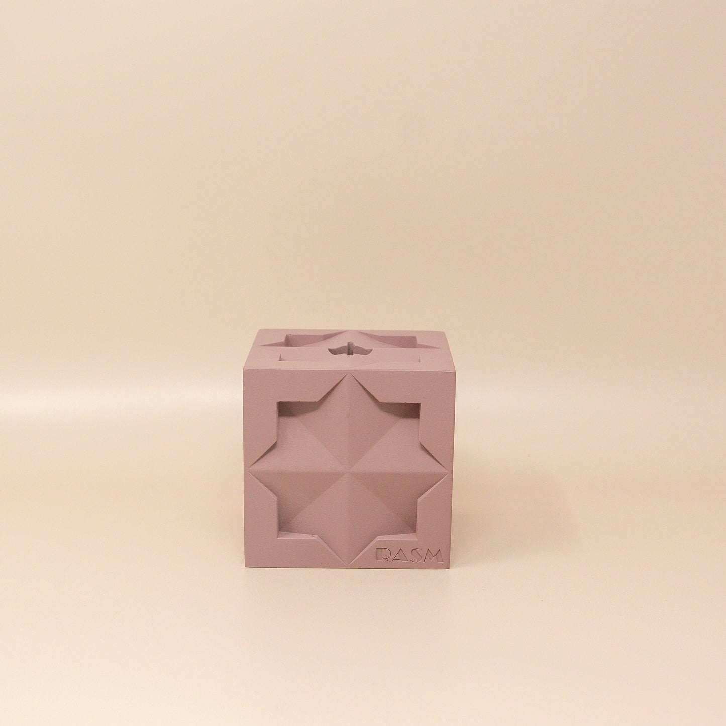 Islamic Geometric Base/Candle Holder - Cube