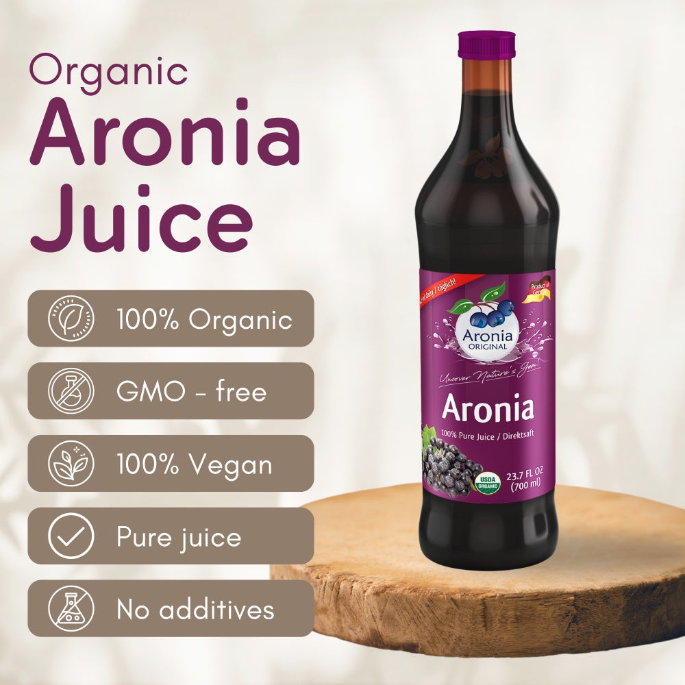 Organic Aronia Juice 23.7 Fl Oz (700 ml)
