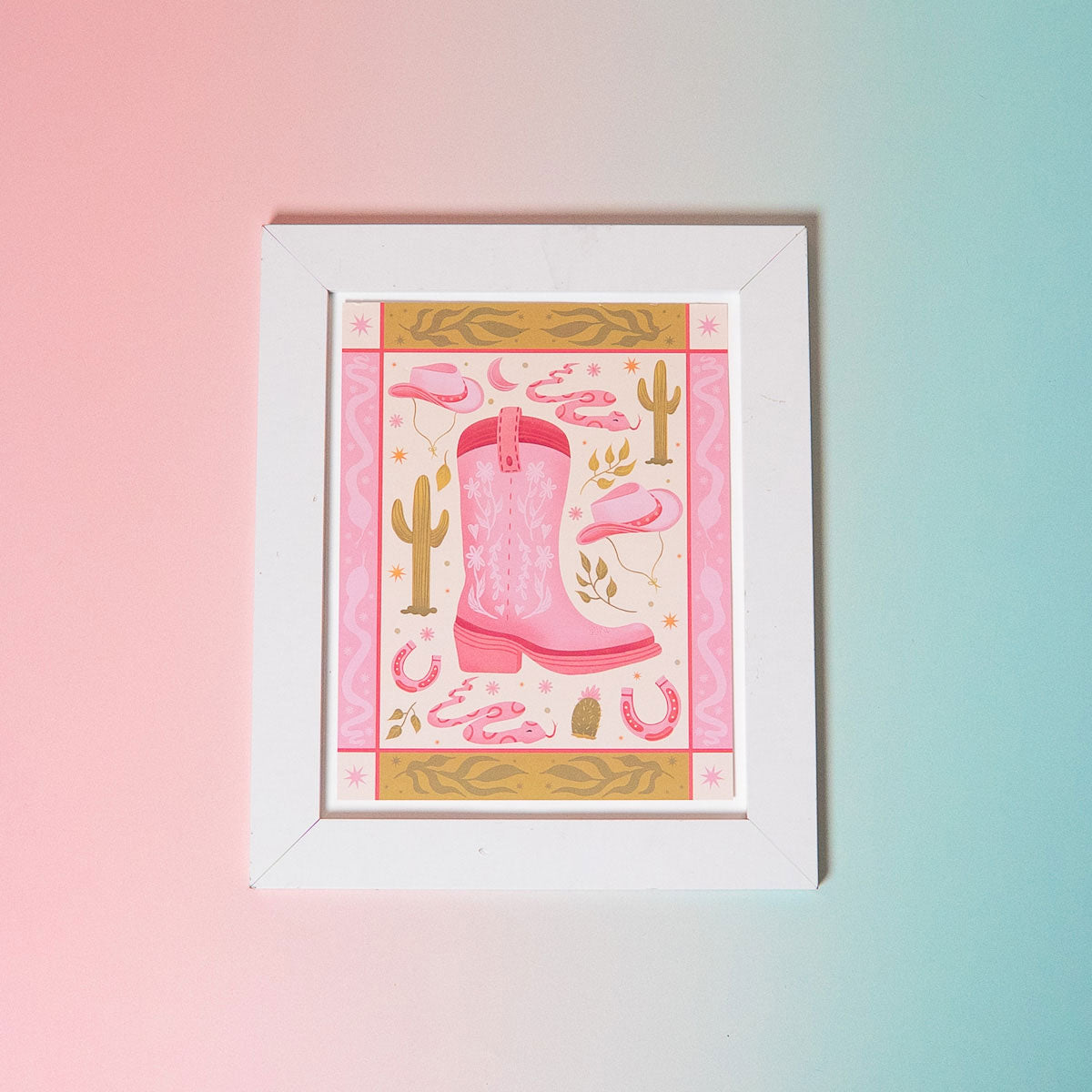 Cowboy Boot Art Print (7"x9")