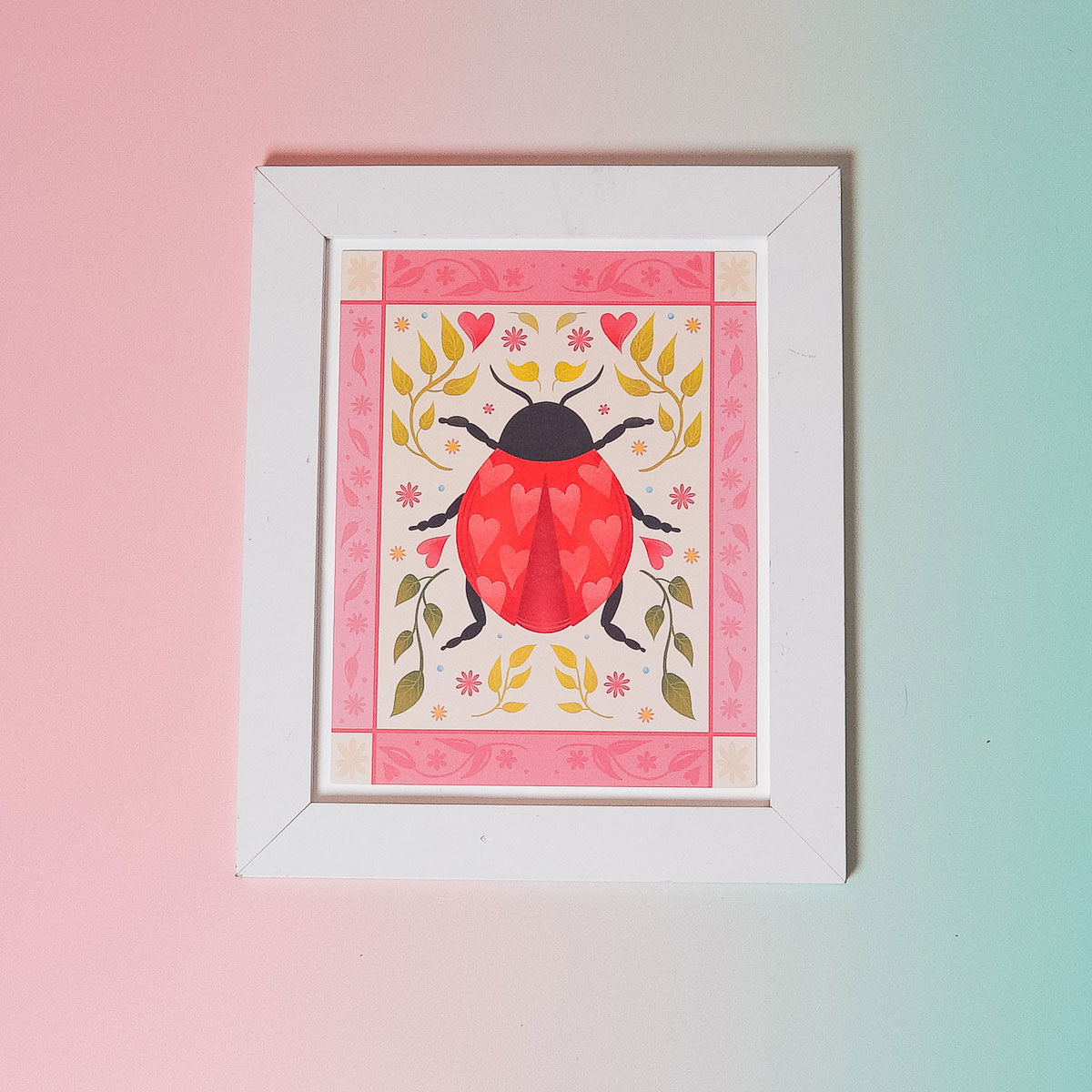 Ladybug Art Print (7"x9")