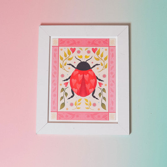 Ladybug Art Print (7"x9")