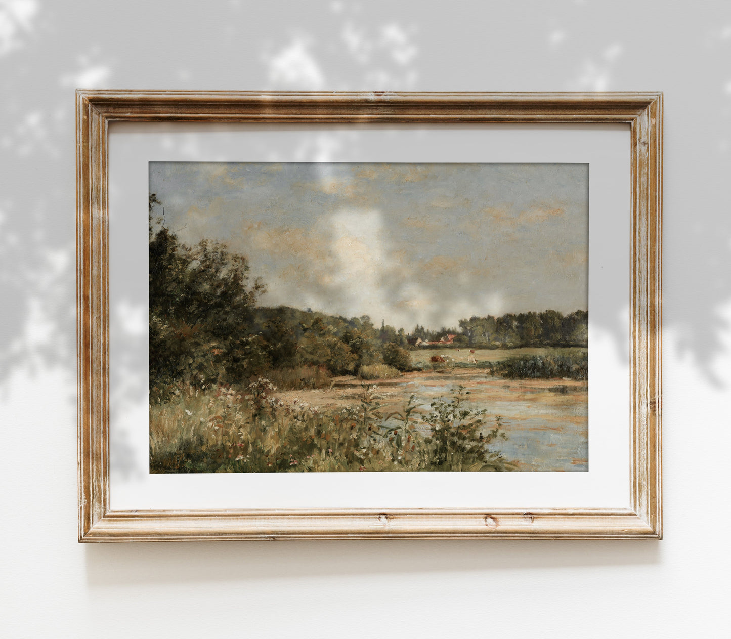 Vintage Field Landscape Art Print L0110