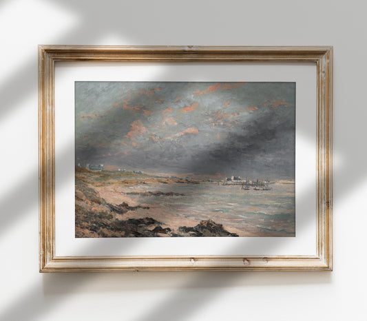 Vintage Coastal Landscape Art Print L0116