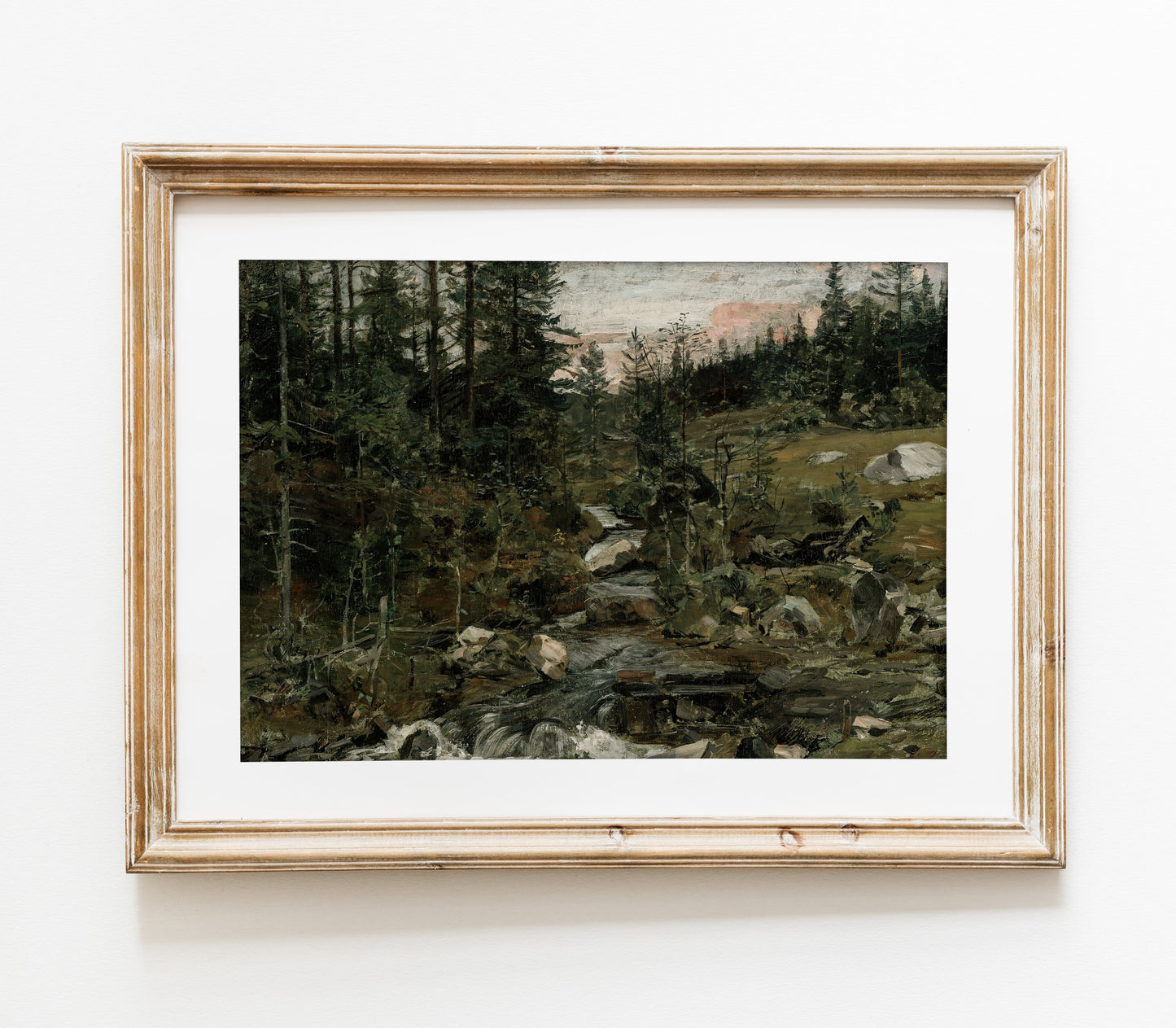 Vintage Moody Landscape Art Print L0122