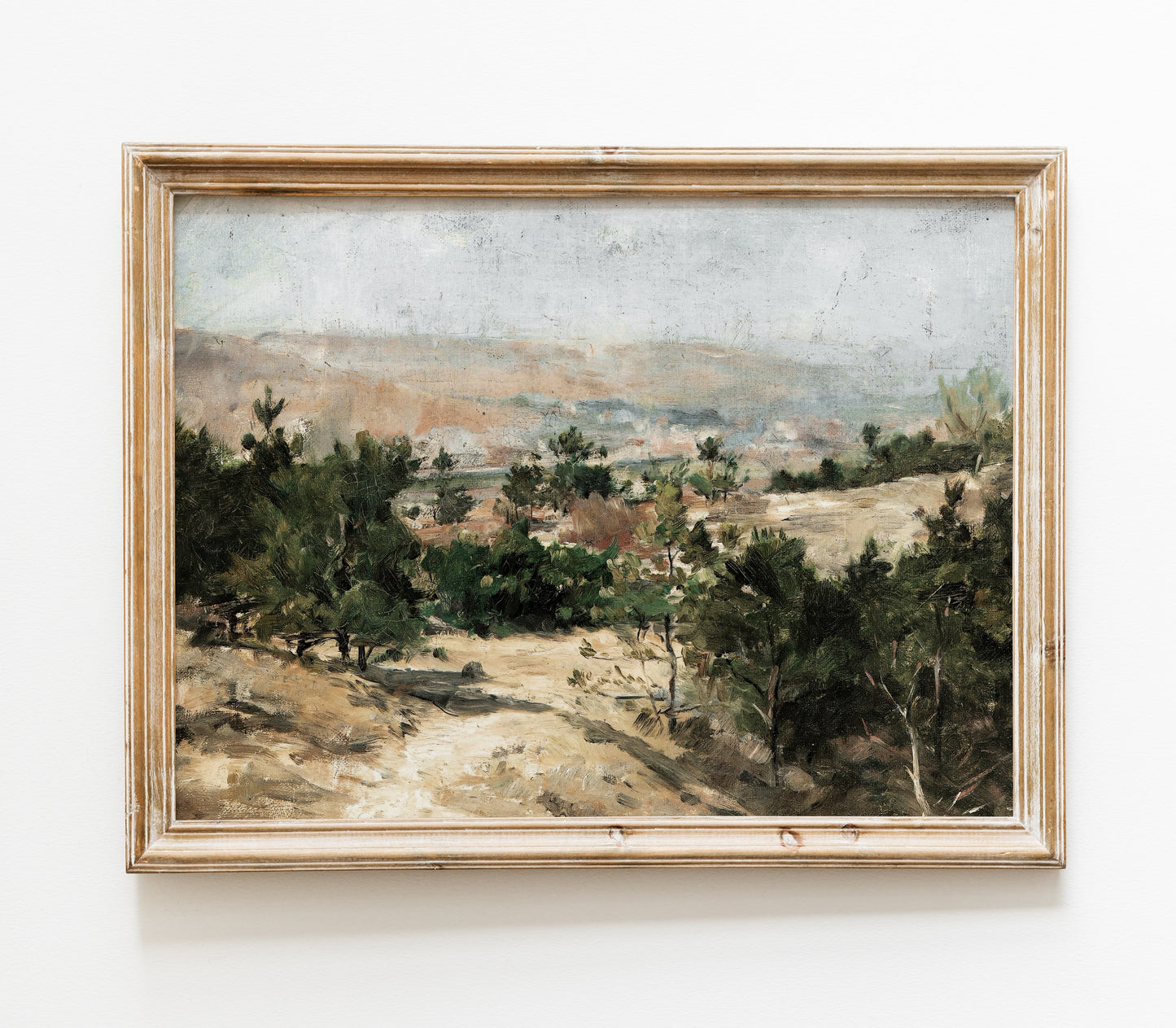 Vintage Village Landscape Art Print L0126