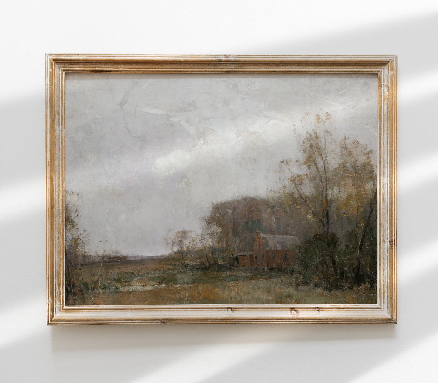 Vintage Farm Barn Landscape Art Print L0127