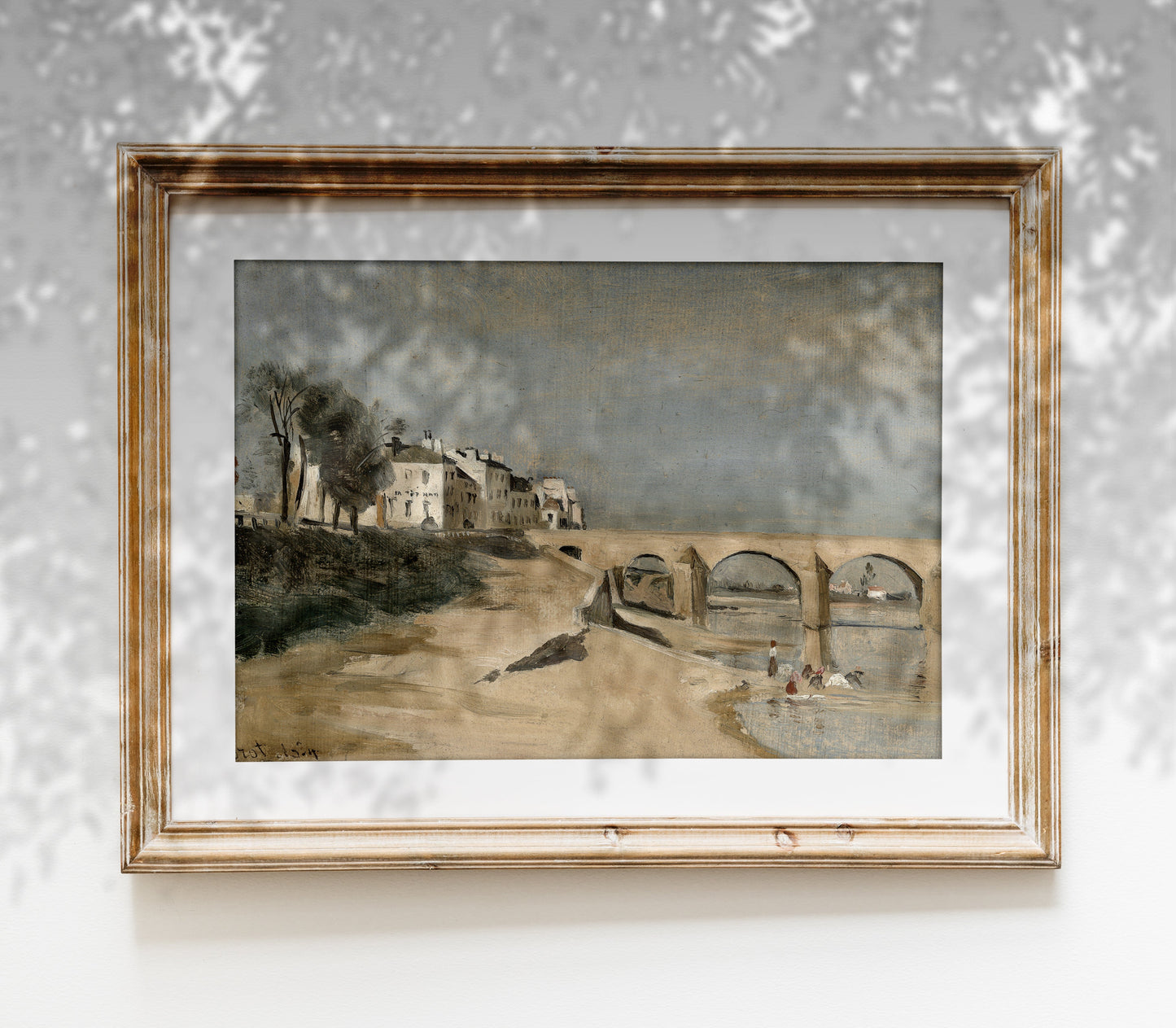 Vintage Desert Seaside Landscape Art Print L0139