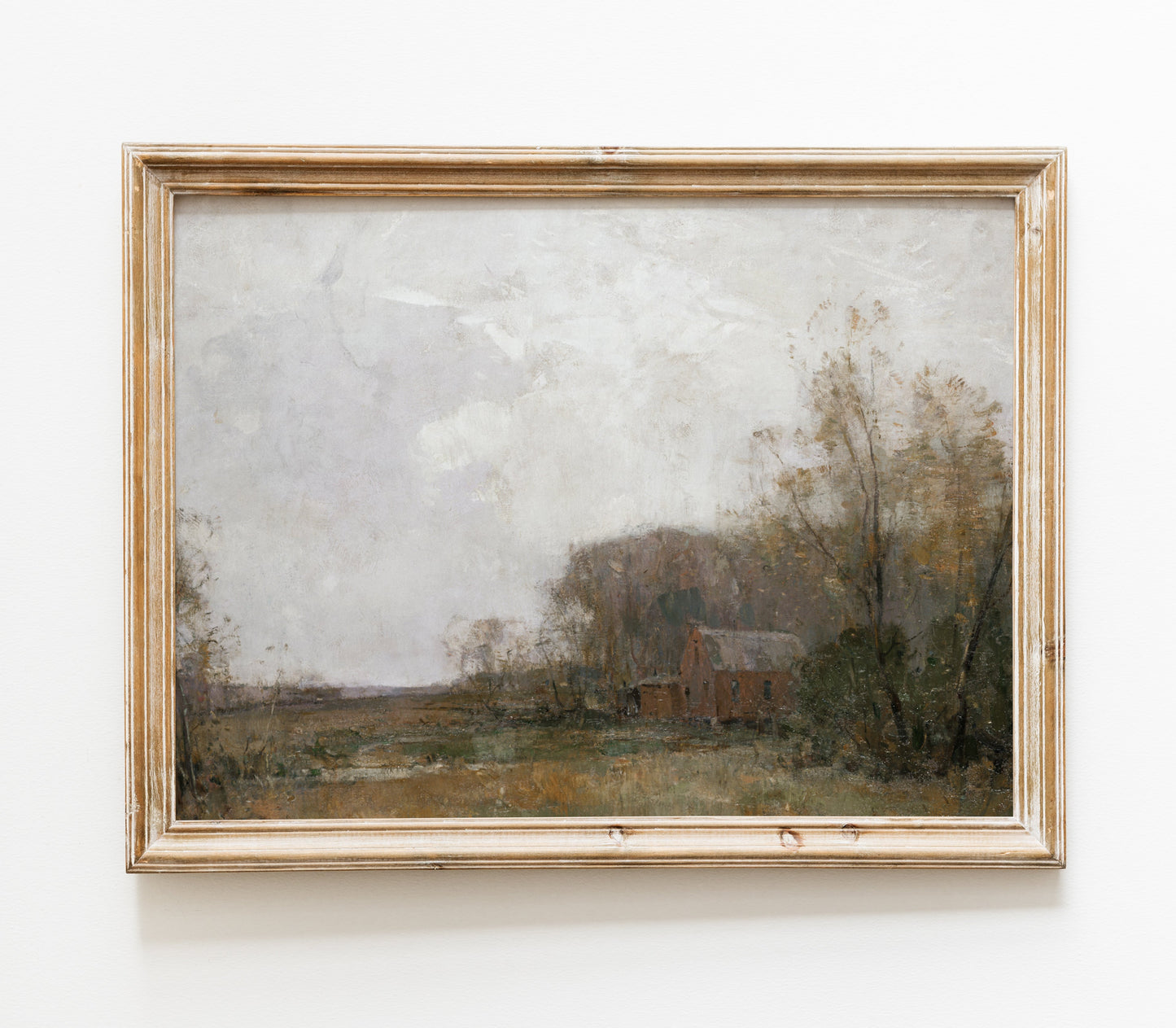 Vintage Farm Barn Landscape Art Print L0127