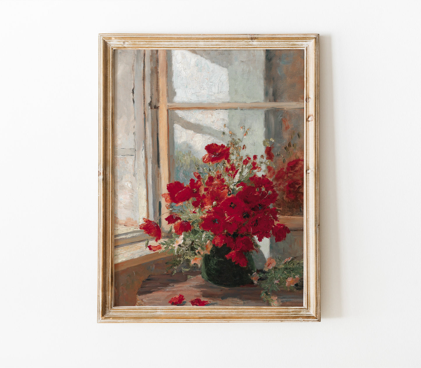 Vintage Florals in Vase Art Print L0194