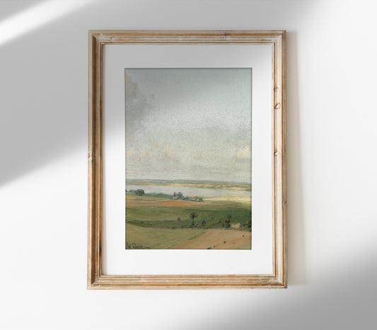 Vintage Pastel Landscape Art Print L0196