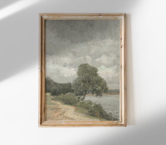 Vintage Muted Landscape Art Print L0197
