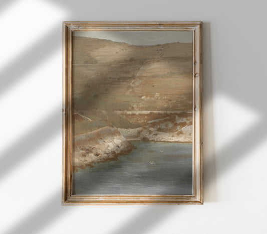 Antique Coast Landscape Art Print L0203