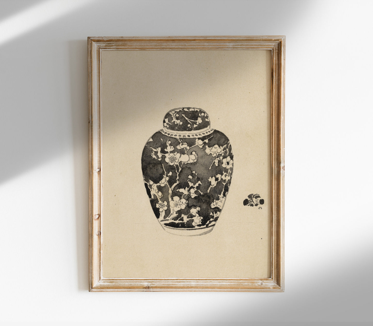Vintage Jar with Lid Art Print SK0143