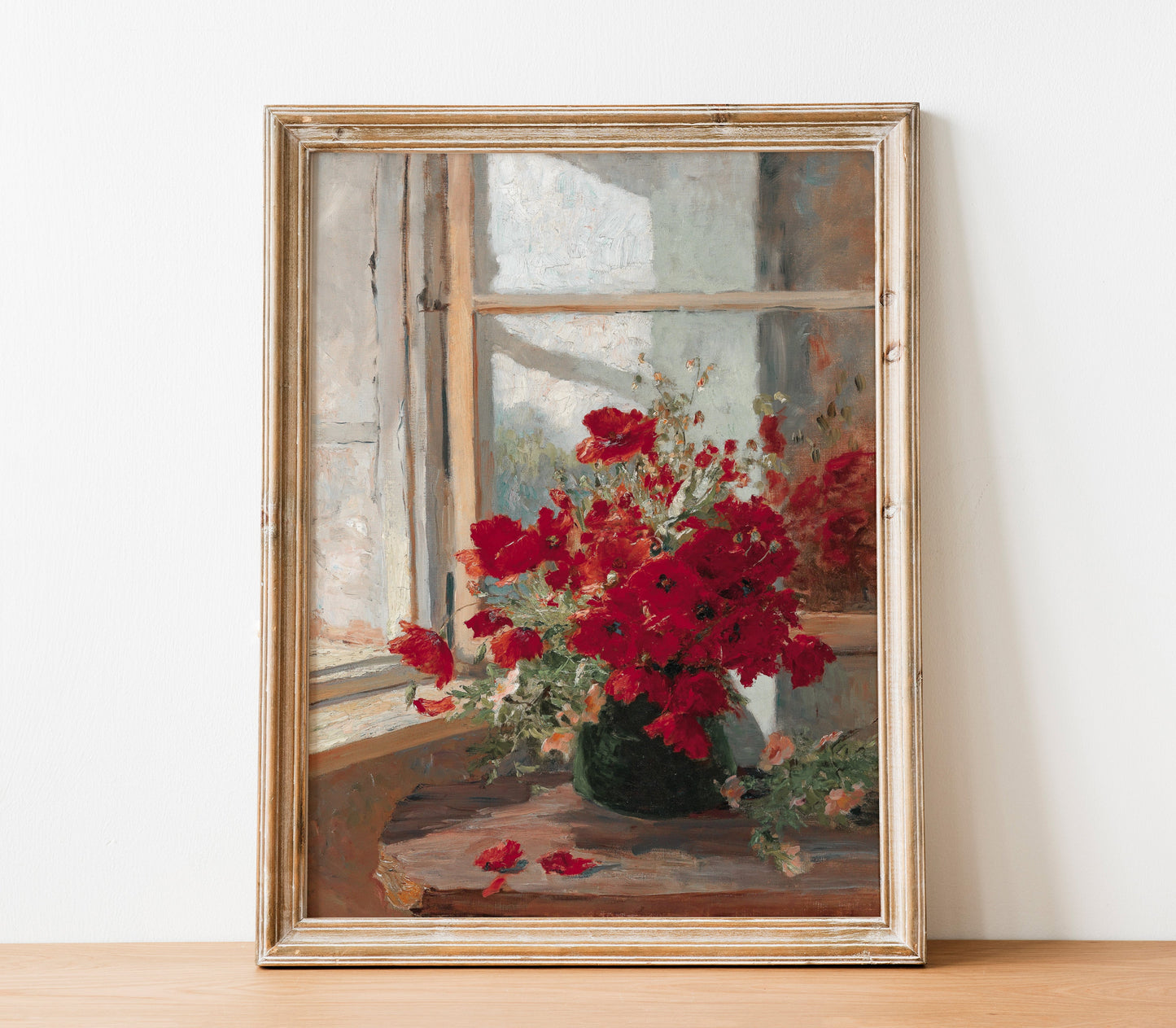 Vintage Florals in Vase Art Print L0194
