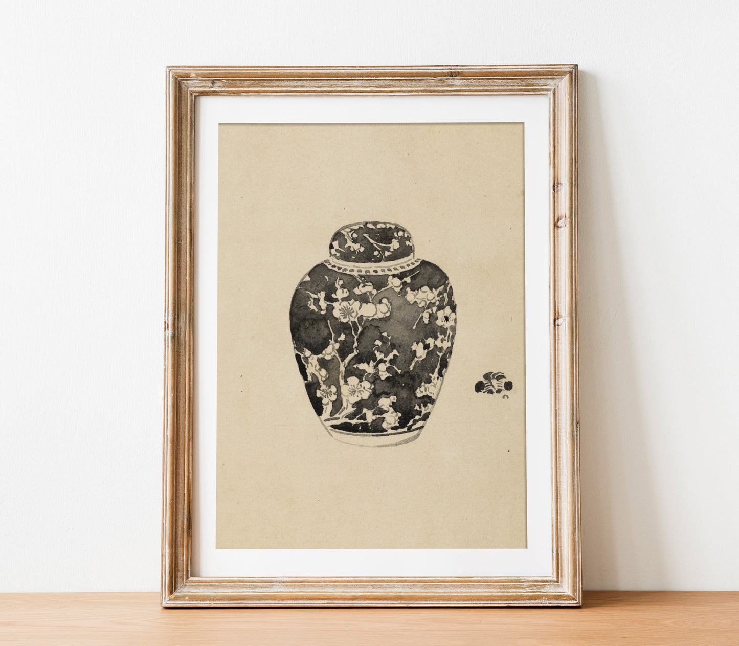 Vintage Jar with Lid Art Print SK0143