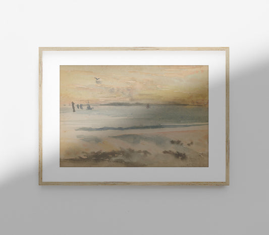 Vintage Coastal Landscape Art Print L0103