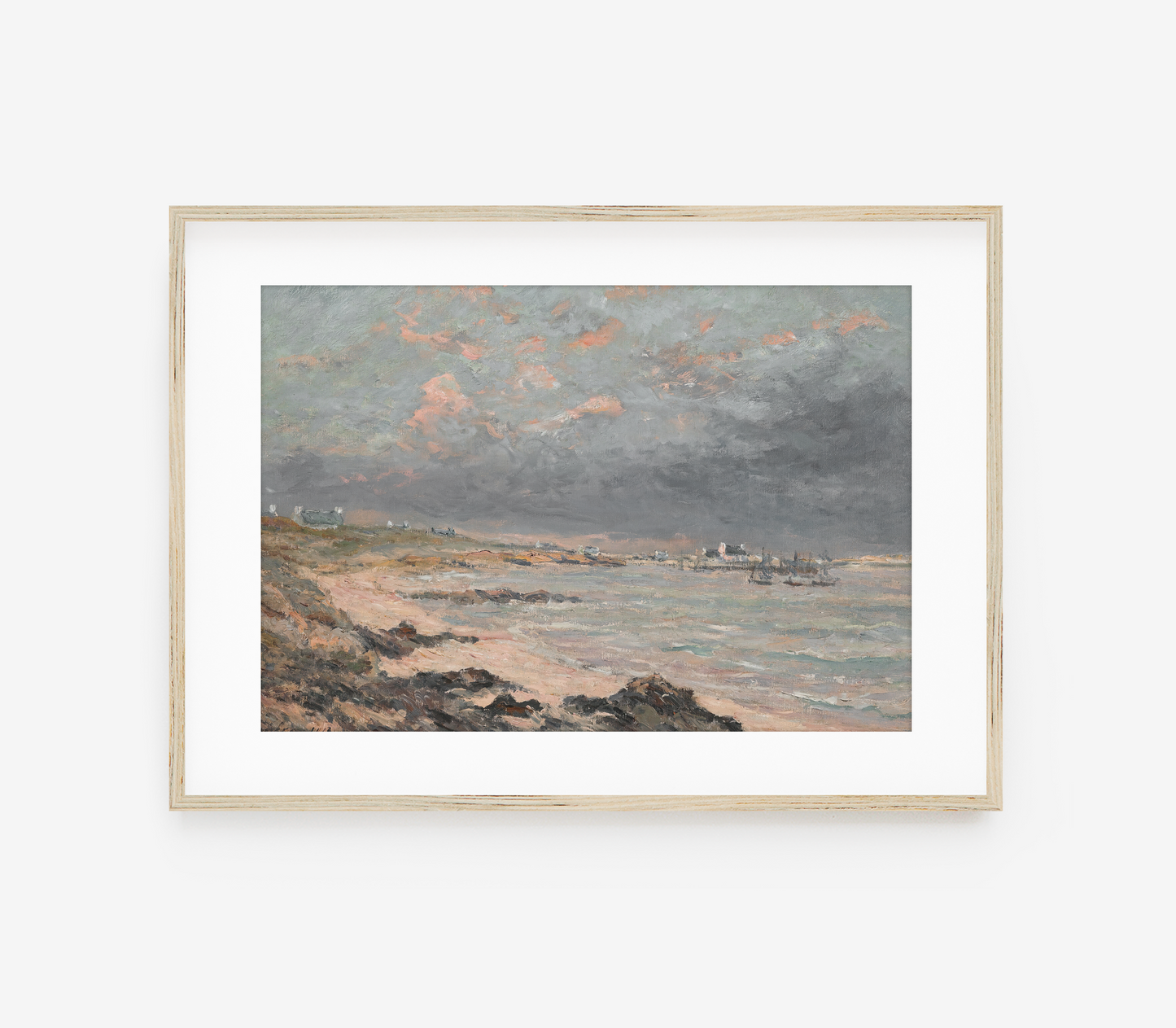 Vintage Coastal Landscape Art Print L0116