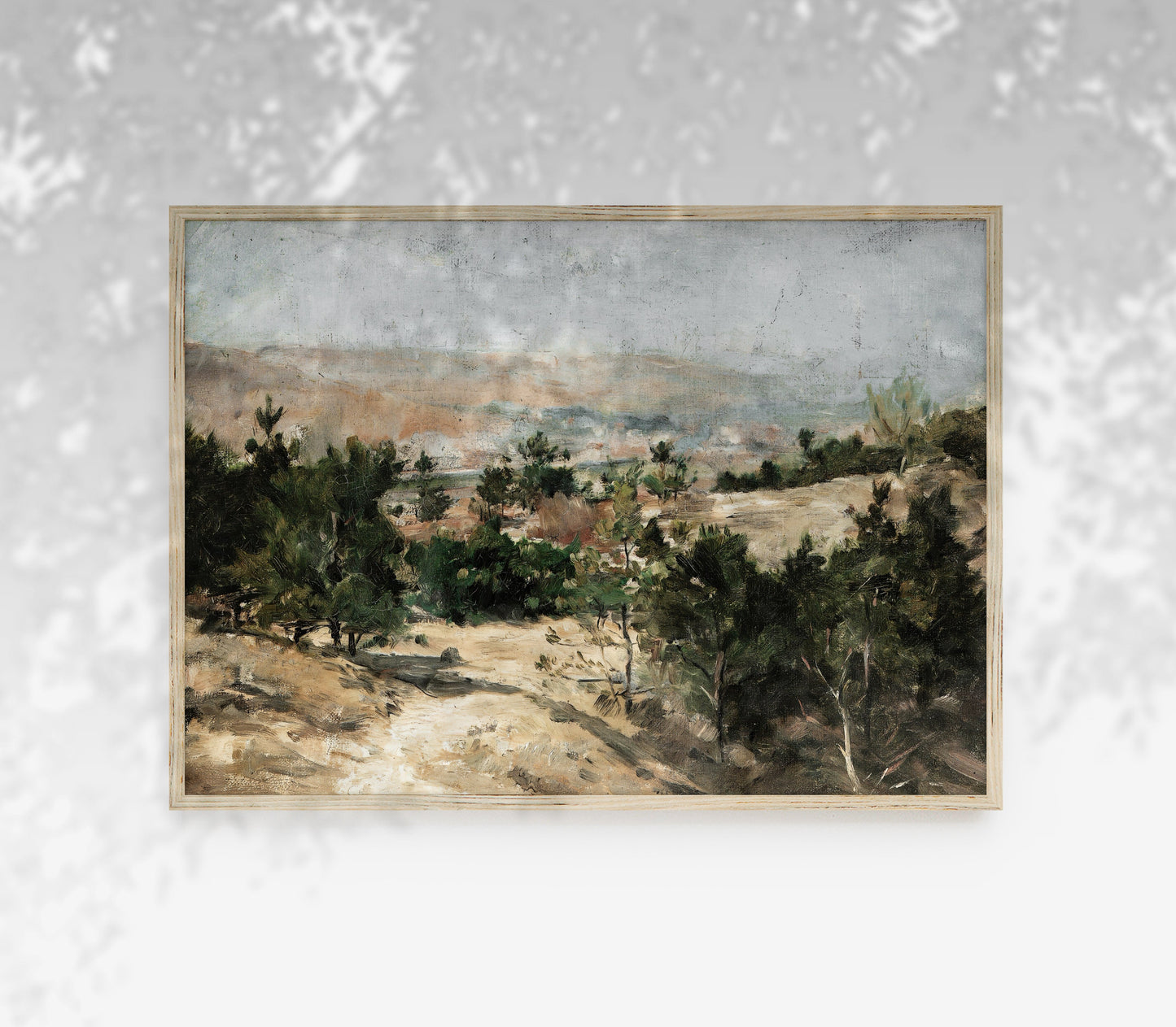 Vintage Village Landscape Art Print L0126