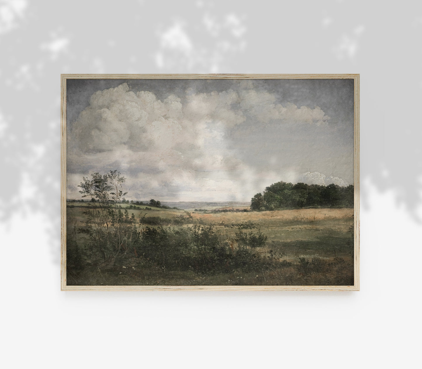 Vintage Muted Moody Landscape Art Print L0220