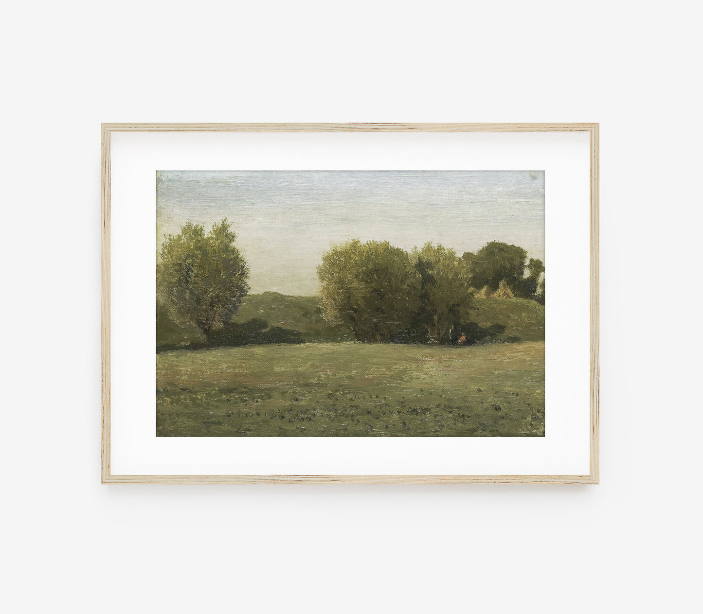 Vintage Earth Tones Landscape Art Print L0221B