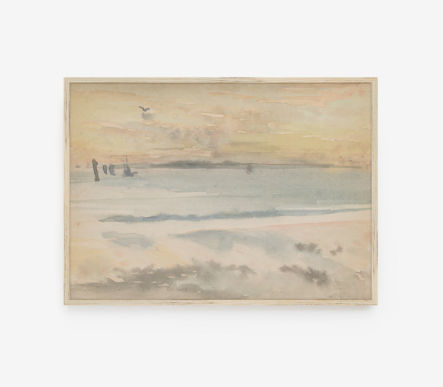 Vintage Coastal Landscape Art Print L0103