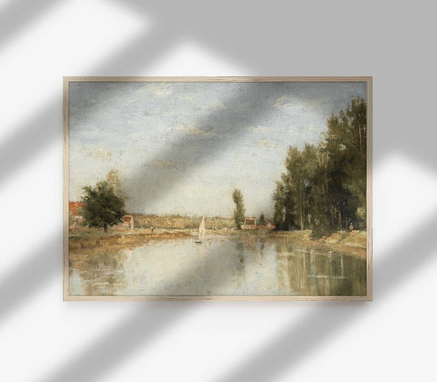 Vintage Nautical Landscape Art Print L0111