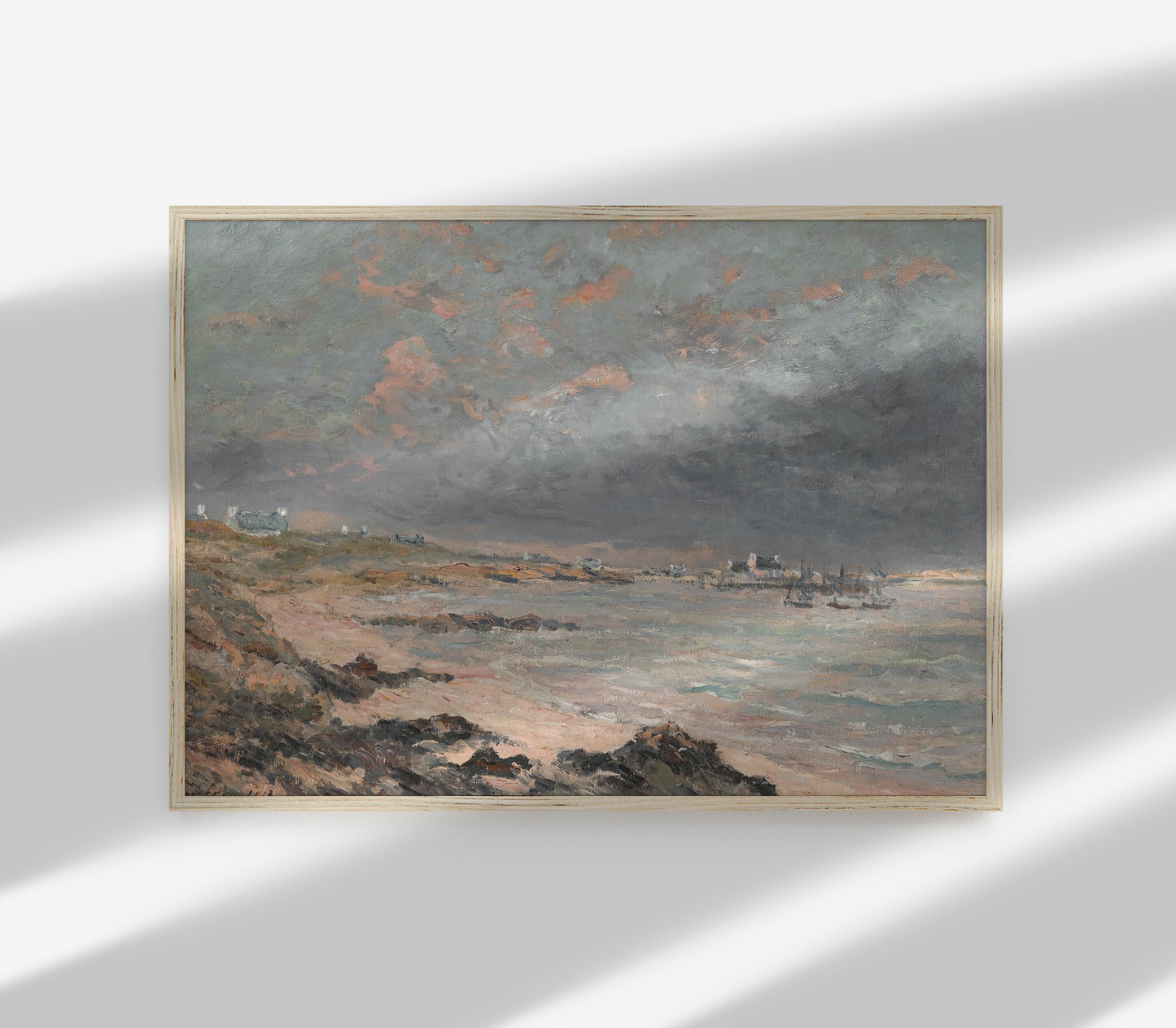 Vintage Coastal Landscape Art Print L0116