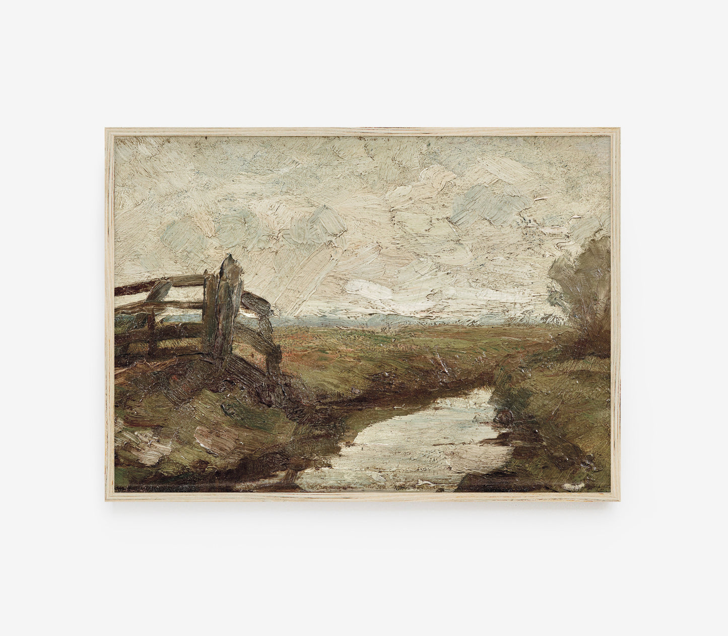 Vintage Farm Landscape Art Print L0117
