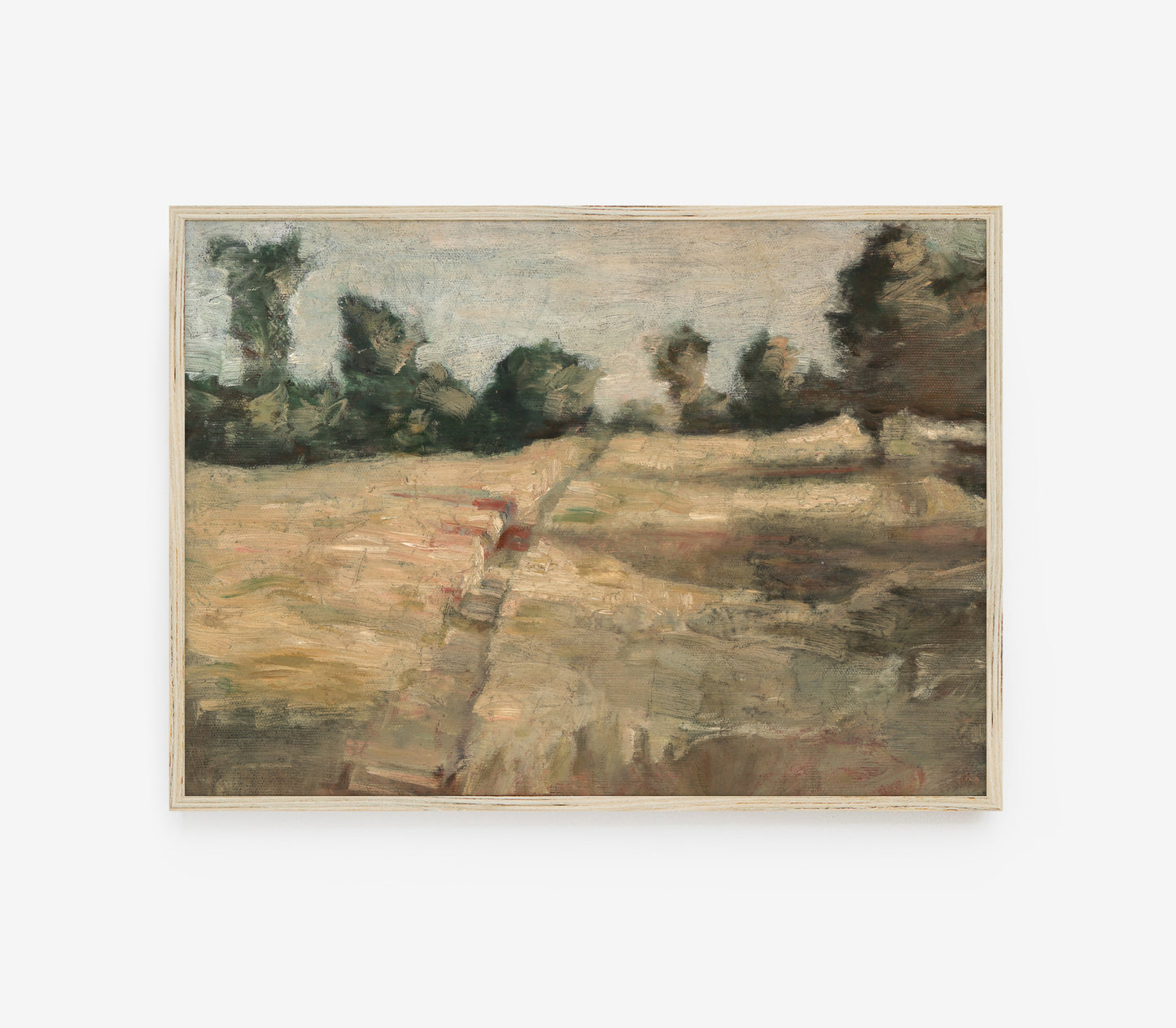Vintage Farmland Fields Landscape Art Print L0134