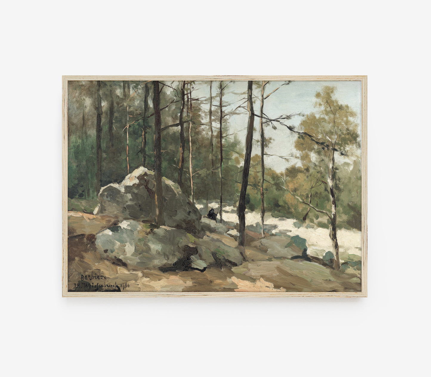 Vintage Trail Landscape Art Print L0138