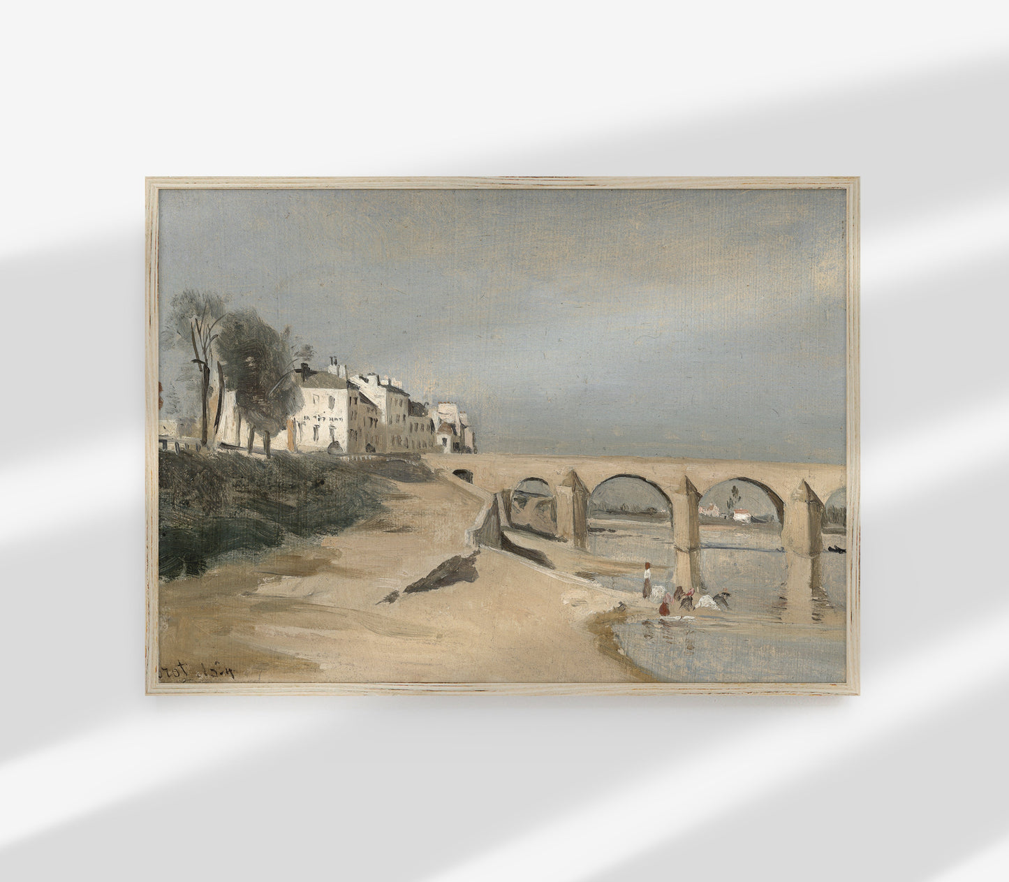 Vintage Desert Seaside Landscape Art Print L0139