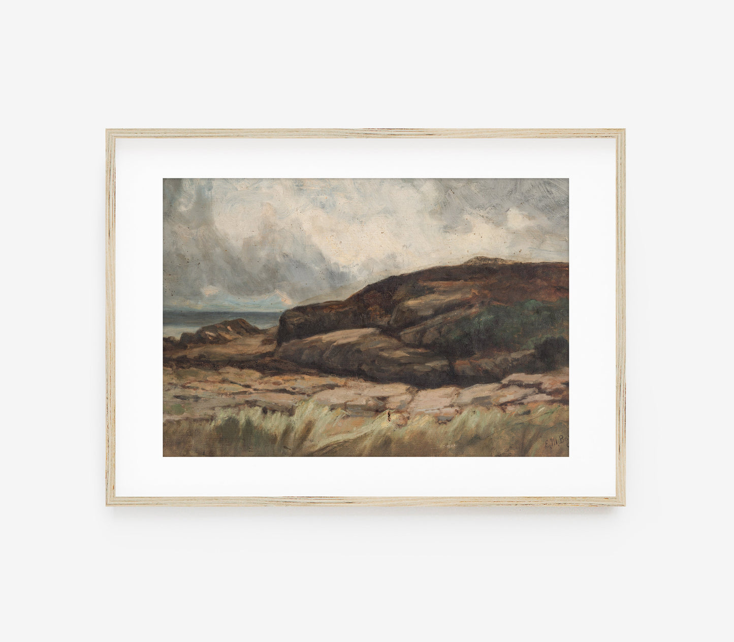 Vintage Moody Landscape Art Print L0129