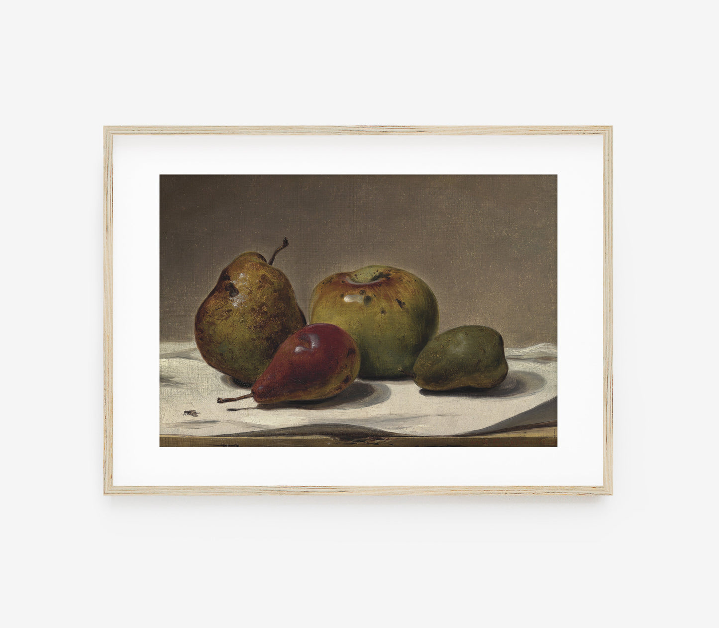 Vintage Moody Still Life Fruit Art Print L0150