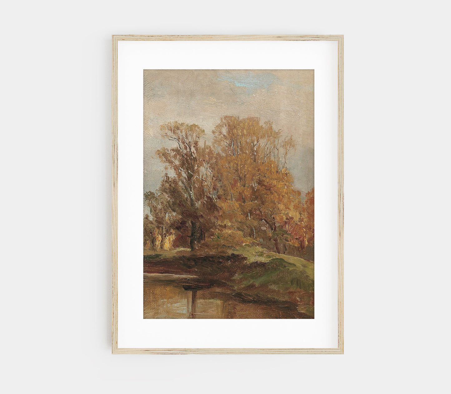 Autumn Vintage Field Landscape Art Print L0191