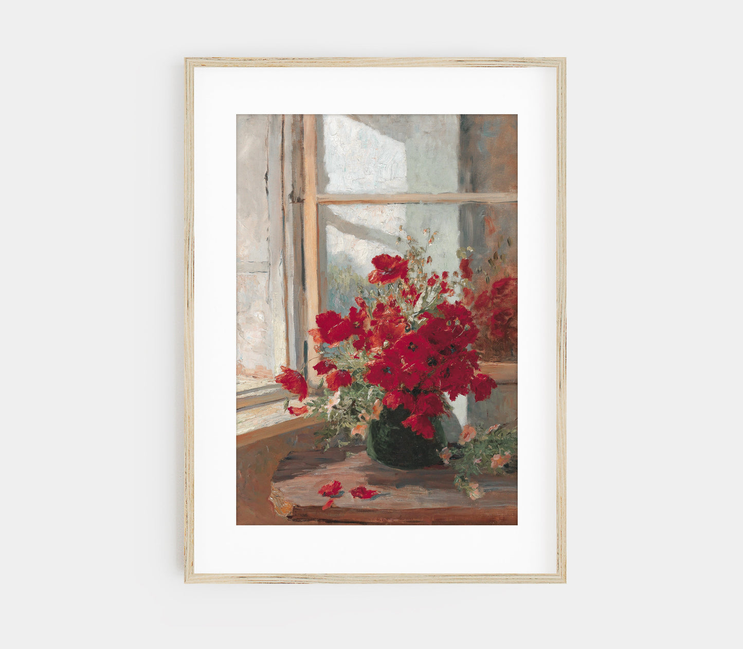Vintage Florals in Vase Art Print L0194