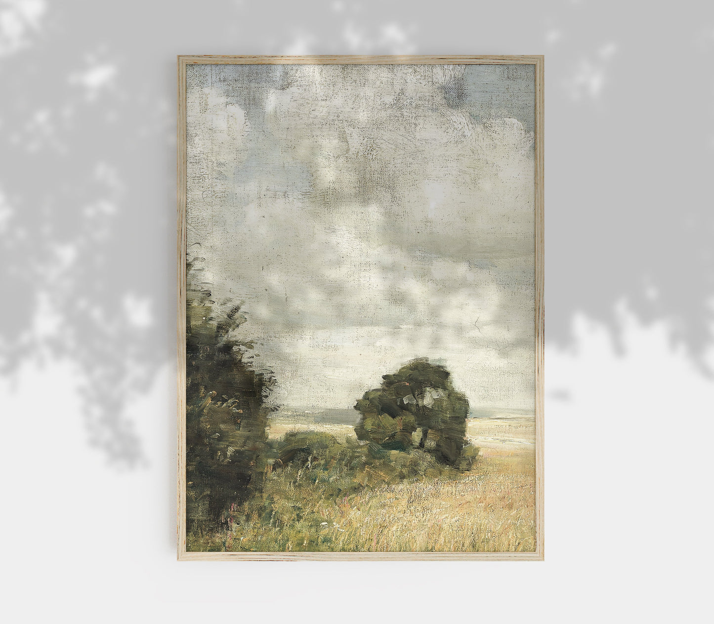 Vintage Field Landscape Art Print L0156