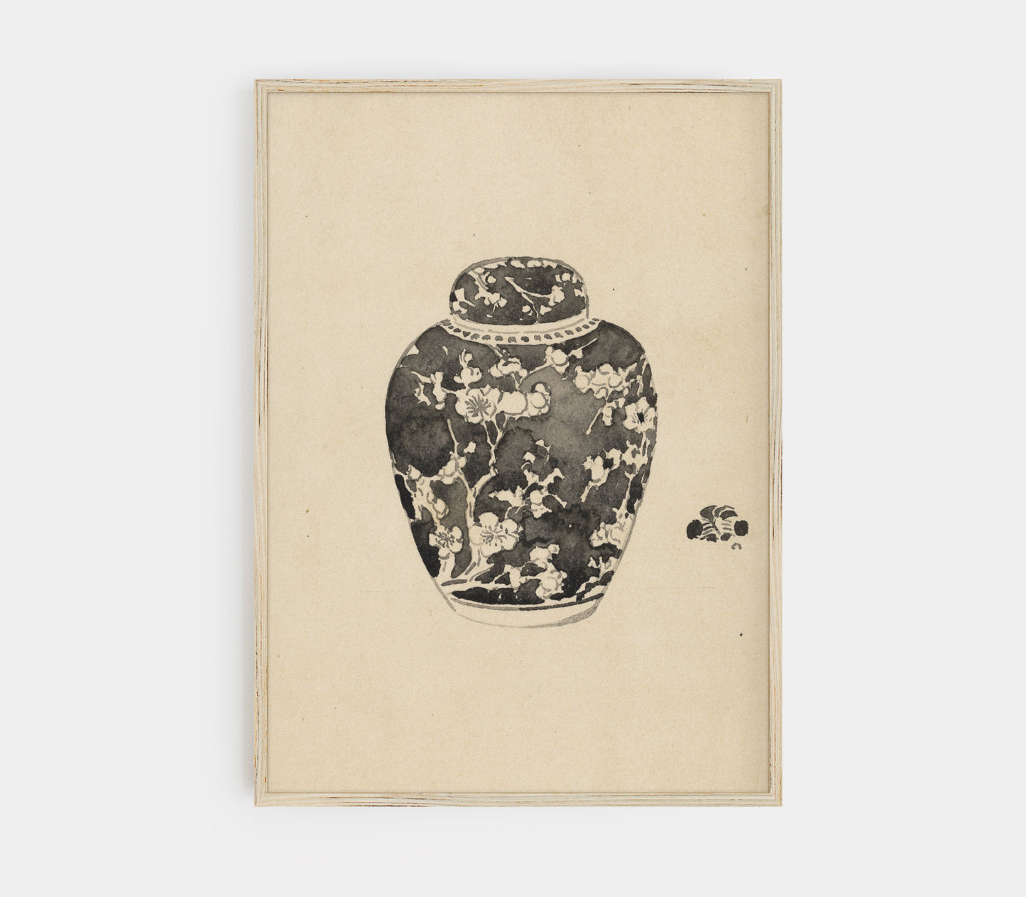 Vintage Jar with Lid Art Print SK0143