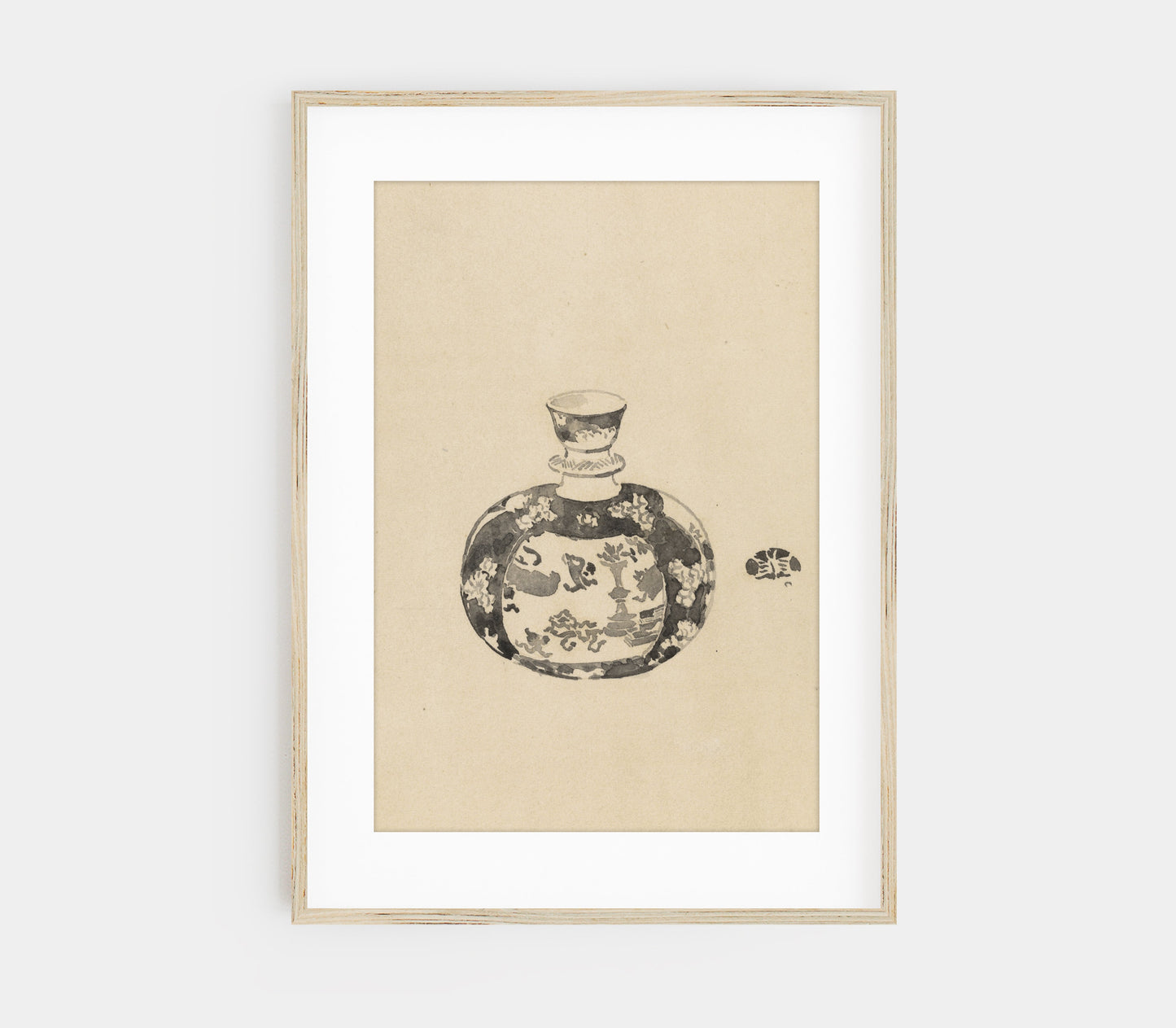 Vintage Jar with Lid II Art Print SK0151