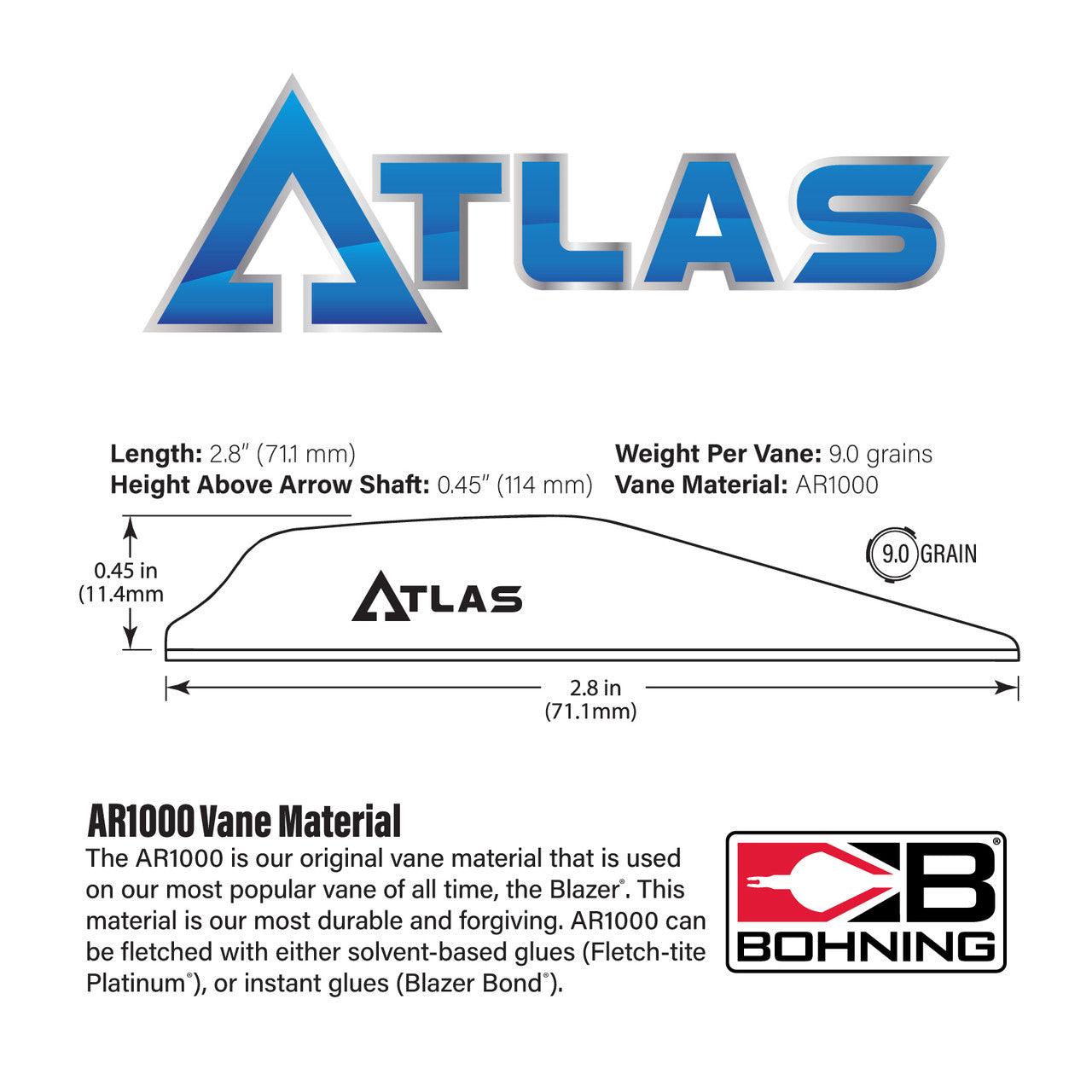 Bohning Archery  Atlas Vane 2.8"