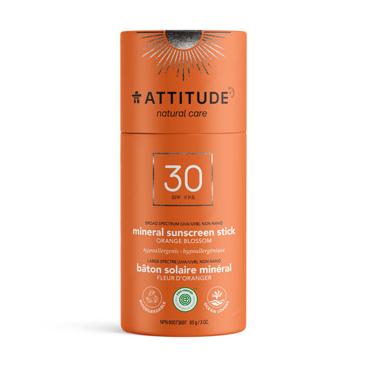 Attitude SPF30 Sunscreen Stick - Orange Blossom, 85g