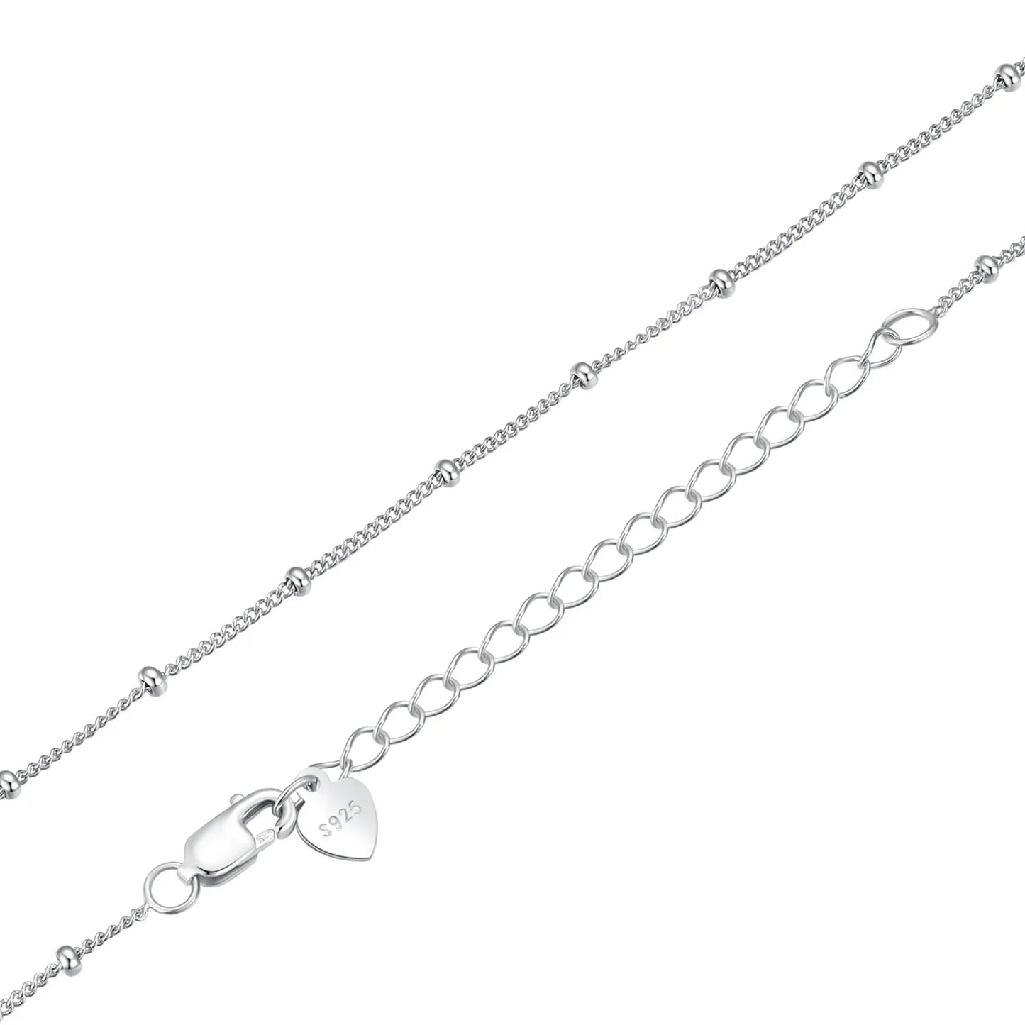 Timeless Elegance: 925 Sterling Silver Adjustable Necklace Chain For Women
