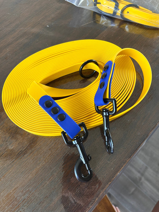 Longe TWO SNAP pour Chien en Biothane – Fait Main au Québec