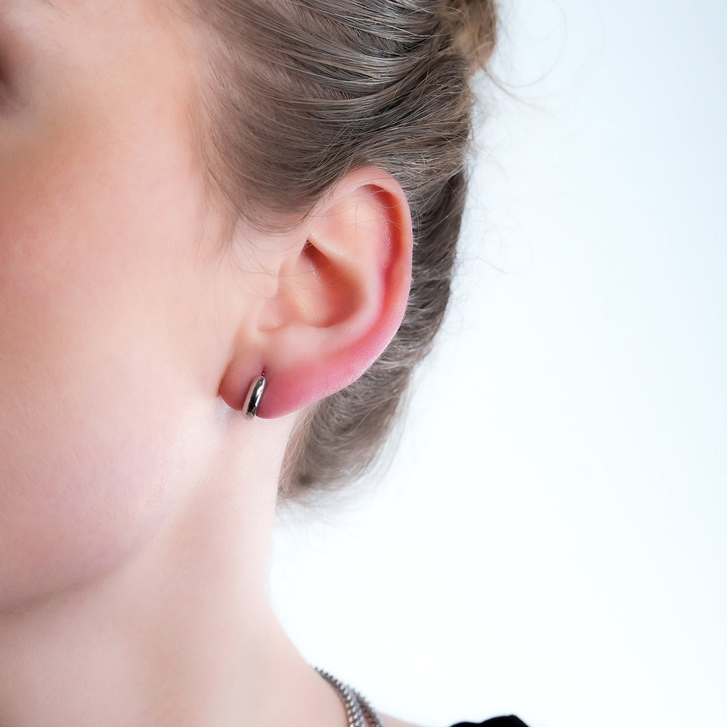BOCHUM: Barely There, But Beautifully Noticeable Tiny Hoops in Silver