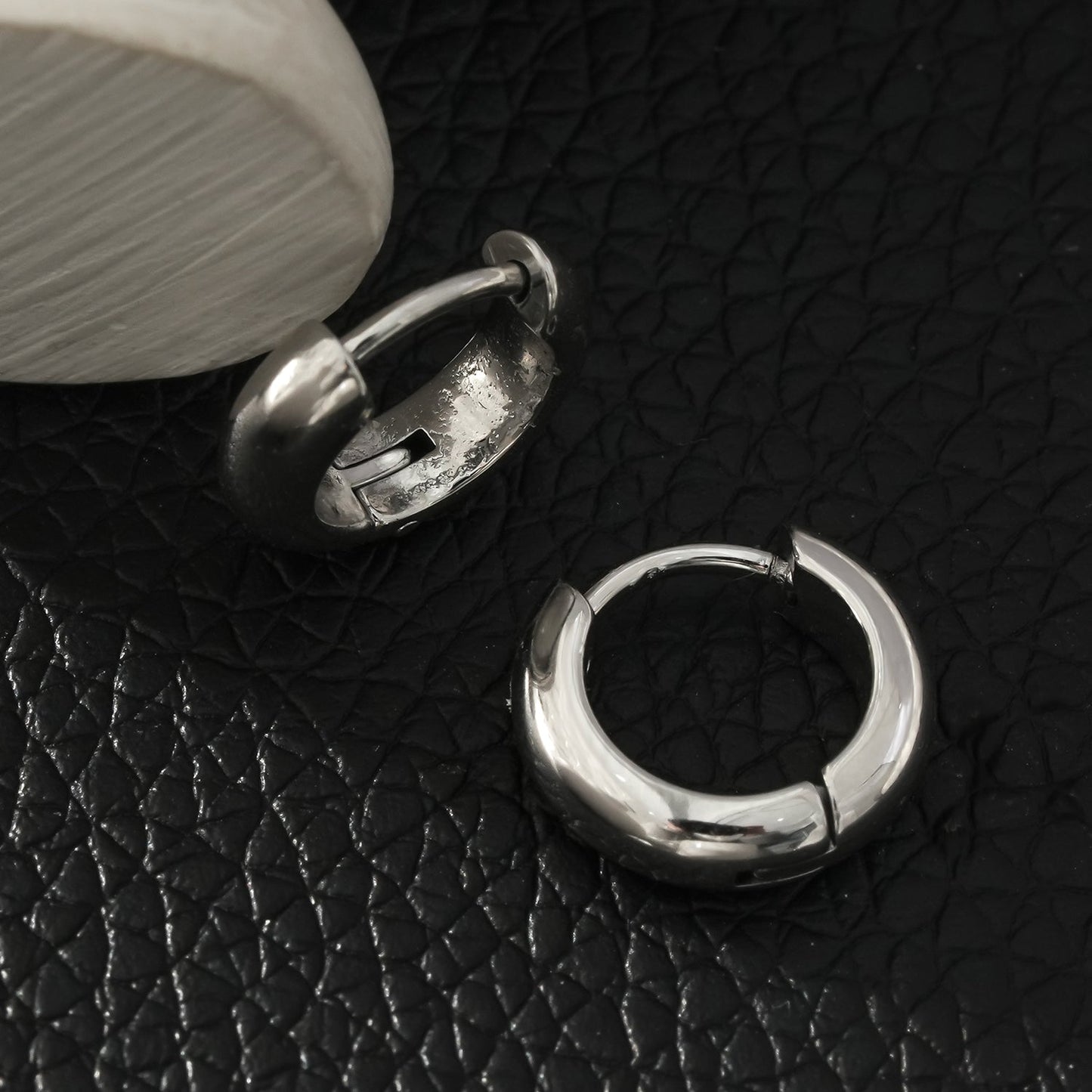 BOCHUM: Barely There, But Beautifully Noticeable Tiny Hoops in Silver