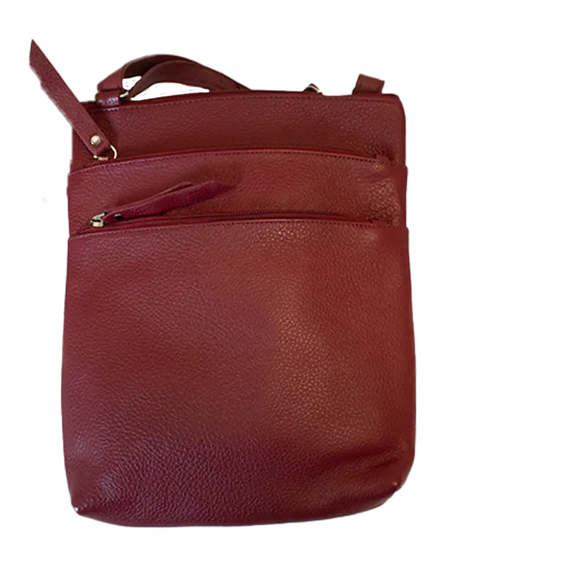BOL Leather Crossbody Bag 2 Front Zip