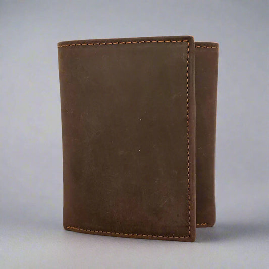 BOL Men's Centre Wing Trifold Leather RFID Wallet